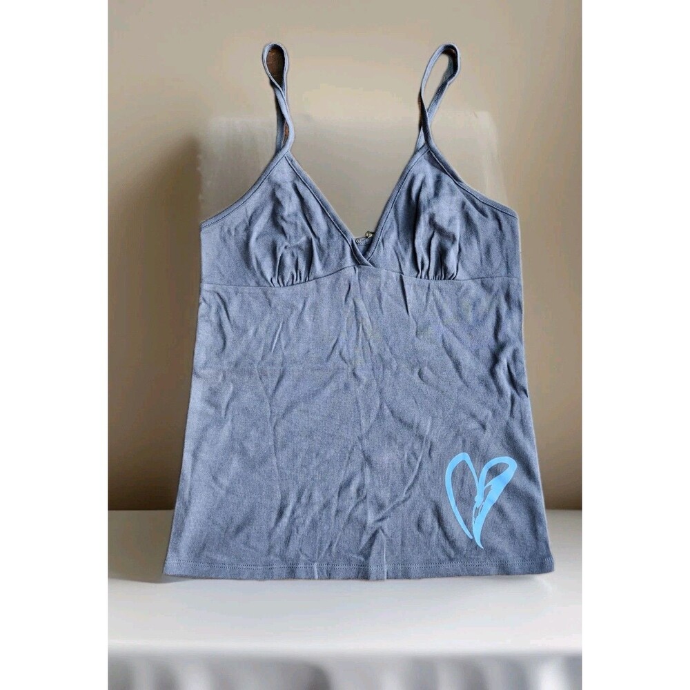 Victorias Secret NWT Women’s Spaghetti Strap Sleep Dark Gray Shirt Sz Xs MSRP$24